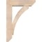 Ekena Millwork Thorton Slat Smooth Bracket w/ Offset Brace, Douglas Fir, 7 1/2"W x 28"D x 40"H BKT0806X28X40THR06SDF - alternate 3